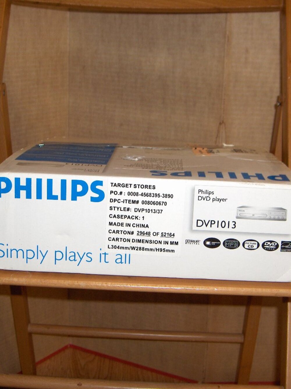 Philips DVD Player DVP 1013